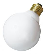 Satco Products A3640 - 25 Watt G25 Incandescent; Gloss White; 3000 Average rated hours; 160 Lumens; Medium base; 130 Volt