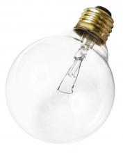 Satco Products A3644 - 40 Watt G25 Incandescent; Clear; 2500 Average rated hours; 300 Lumens; Medium base; 220 Volt