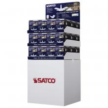 Satco Products D2103 - Display Unit Containing 36 pieces; 30 Watt; LED Garage Utility Light; 5000K; Medium base; Adjustable