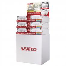 Satco Products D2115 - Display Unit Containing 36 Boxes of S11777 4-Pack; 14 Watt; A19; Medium Base; 3K/4K/5K CCT