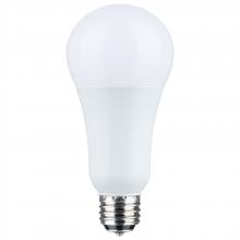 Satco Products S11518 - 5/14/20 Watt A21 LED; 3-Way Lamp; White Finish; 5000K CCT; Medium Double Contact Base; 120 Volt