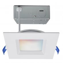 Satco Products S11565 - 9 Watt; LED Direct Wire; Low Profile Regress Baffle Downlight; 4 Inch Square; Starfish IOT; Tunable