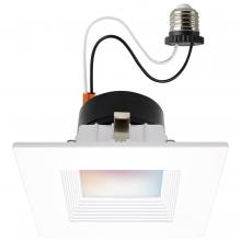 Satco Products S11569 - 10.5 Watt; LED Retrofit Downlight; 4 Inch Square; Starfish IOT; RGB & Tunable White; 120 Volt; 90