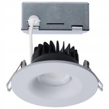 Satco Products S11630R1 - 10 Watt LED Direct Wire Downlight; Remote Driver; CCT Selectable; Dimmable; Round; White Finish