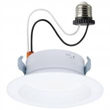 Satco Products S11647 - 10 Watt LED High Output Downlight Retrofit; 4 Inch; 27K/30K/35K/40K/50K CCT Selectable; Round; White