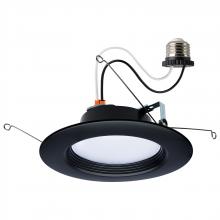 Satco Products S11835R1 - 9 Watt; LED Downlight Retrofit; 5-6 Inch; CCT Selectable; 120 Volts; Black Finish