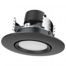 Satco Products S11854 - 7.5 Watt; LED Retrofit Downlight; Gimbaled; 120 Volt; CCT Selectable; Black Finish