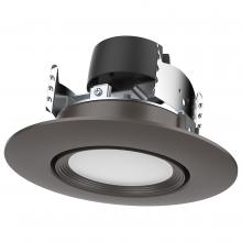 Satco Products S11856 - 7.5 Watt; LED Retrofit Downlight; Gimbaled; 120 Volt; CCT Selectable; Bronze Finish