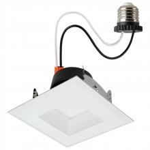 Satco Products S11884 - Field Selectable LED Downlight Retrofit; Deep Baffle; 5.8/7/9.5 Watts; 27K/30K/35K/40K/50K CCT; 4