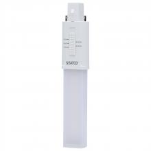 Satco Products S18405 - 4.5 Watt LED PL 2-PIN; G23 Base; 27K/30K/35K/40K/50K CCT Selectable; 120-277 Volt; Type B; Ballast