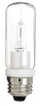 Satco Products S3473 - 100 Watt; Halogen; T10; Clear; 2000 Average rated Hours; 1500 Lumens; Medium base; 120 Volt; Carded