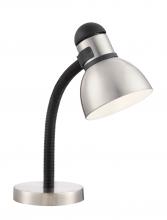 Satco Products SF76/355 - Goose Neck Desk Lamp; Steel & Black Finish