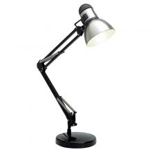 Satco Products SF76/358 - Swing Arm Drafting Lamp; 1 Light; Steel / Black; Adjustable height