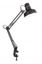 Satco Products SF76/359 - Swing Arm Drafting Lamp - 1 Light - Black; Adjustable height; Clamp base