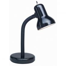 Satco Products SF77/537 - Goose Neck Desk Lamp; Black Finish