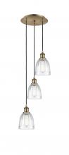 Innovations Lighting 113B-3P-AB-G442 - Brookfield - 3 Light - 12 inch - Antique Brass - Cord Hung - Multi Pendant