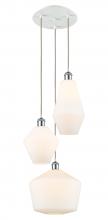 Innovations Lighting 113B-3P-WPC-G651-MU - Cindyrella 3 Light 14 inch Multi-Pendant