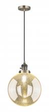 Innovations Lighting 201CSW-AB-G208-10 - Beacon - 1 Light - 10 inch - Antique Brass - Cord hung - Mini Pendant