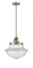 Innovations Lighting 201CSW-AB-G542-LED - Oxford - 1 Light - 12 inch - Antique Brass - Cord hung - Mini Pendant