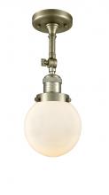 Innovations Lighting 201F-AB-G201-6 - Beacon - 1 Light - 6 inch - Antique Brass - Semi-Flush Mount