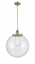 Innovations Lighting 201S-AB-G204-16-LED - Beacon - 1 Light - 16 inch - Antique Brass - Stem Hung - Pendant