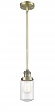 Innovations Lighting 201S-AB-G314-LED - Dover - 1 Light - 5 inch - Antique Brass - Stem Hung - Mini Pendant