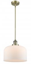 Innovations Lighting 201S-AB-G71-L - Bell - 1 Light - 12 inch - Antique Brass - Stem Hung - Mini Pendant