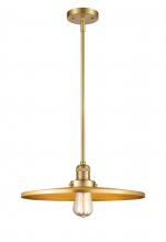 Innovations Lighting 201S-SG-MFR-SG-16 - Appalachian - 1 Light - 16 inch - Satin Gold - Stem Hung - Mini Pendant