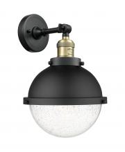 Innovations Lighting 203-BAB-HFS-84-BK - Hampden - 1 Light - 9 inch - Black Antique Brass - Sconce