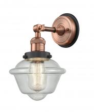 Innovations Lighting 203BP-ACBK-G534 - Oxford - 1 Light - 8 inch - Antique Copper - Sconce