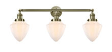 Innovations Lighting 205-AB-G661-7-LED - Bullet - 3 Light - 34 inch - Antique Brass - Bath Vanity Light