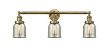 Innovations Lighting 205-BB-G58-LED - Bell - 3 Light - 30 inch - Brushed Brass - Bath Vanity Light