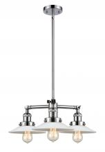 Innovations Lighting 207-PC-G1-LED - Halophane - 3 Light - 22 inch - Polished Chrome - Stem Hung - Chandelier