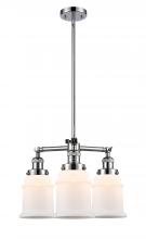 Innovations Lighting 207-PC-G181-LED - Canton - 3 Light - 18 inch - Polished Chrome - Stem Hung - Chandelier