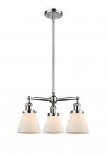 Innovations Lighting 207-PC-G61-LED - Cone - 3 Light - 19 inch - Polished Chrome - Stem Hung - Chandelier