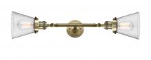 Innovations Lighting 208L-AB-G64 - Cone - 2 Light - 6 inch - Antique Brass - Bath Vanity Light