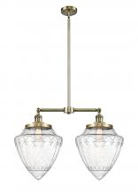 Innovations Lighting 209-AB-G664-12-LED - Bullet - 2 Light - 24 inch - Antique Brass - Stem Hung - Island Light