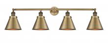 Innovations Lighting 215-BB-M13-BB - Appalachian - 4 Light - 44 inch - Brushed Brass - Bath Vanity Light