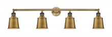 Innovations Lighting 215-BB-M9-BB-LED - Addison - 4 Light - 42 inch - Brushed Brass - Bath Vanity Light