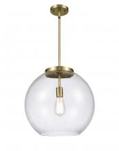 Innovations Lighting 221-1S-AB-G124-16 - Athens - 1 Light - 16 inch - Antique Brass - Stem Hung - Pendant