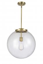 Innovations Lighting 221-1S-AB-G204-16-LED - Beacon - 1 Light - 16 inch - Antique Brass - Cord hung - Pendant