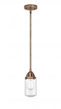 Innovations Lighting 288-1S-AC-G314-LED - Dover - 1 Light - 5 inch - Antique Copper - Cord hung - Mini Pendant