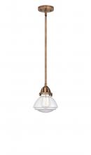 Innovations Lighting 288-1S-AC-G322-LED - Olean - 1 Light - 7 inch - Antique Copper - Cord hung - Mini Pendant