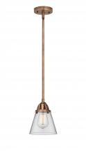 Innovations Lighting 288-1S-AC-G62-LED - Cone - 1 Light - 6 inch - Antique Copper - Cord hung - Mini Pendant