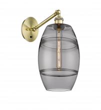 Innovations Lighting 317-1W-AB-G557-8SM - Vaz - 1 Light - 8 inch - Antique Brass - Adjustable Sconce
