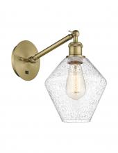 Innovations Lighting 317-1W-AB-G654-8-LED - Cindyrella - 1 Light - 8 inch - Antique Brass - Sconce