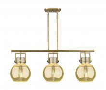 Innovations Lighting 411-3I-BB-G410-10ME - Newton Sphere - 3 Light - 42 inch - Brushed Brass - Island Light