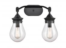 Innovations Lighting 414-2W-BK-G4142-6-LED - Genesis - 2 Light - 18 inch - Matte Black - Bath Vanity Light