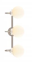 Innovations Lighting 437-3W-SN-G4371-LED - Olivia - 3 Light - 27 inch - Satin Nickel - Bath Vanity Light