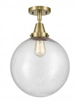 Innovations Lighting 447-1C-AB-G204-12 - Beacon - 1 Light - 12 inch - Antique Brass - Flush Mount